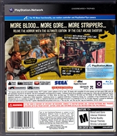 Sony PlayStation 3 The House of the Dead Overkill Extended Cut Back CoverThumbnail
